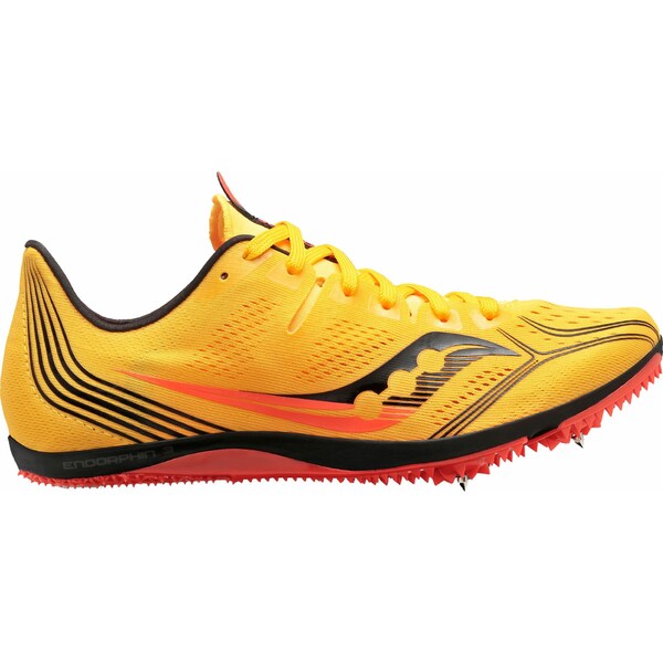 サッカニー レディース 陸上 スポーツ Saucony Women s Endorphin 3 Track and Field Shoes Gold/Red