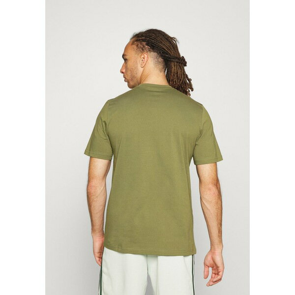 アディダス メンズ Tシャツ トップス Print T-shirt - focus olive