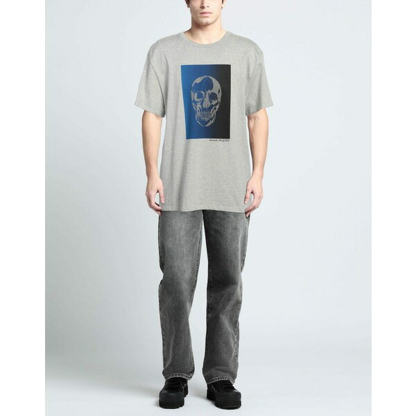 【送料無料】 マックイーン メンズ Tシャツ トップス T-shirts Grey