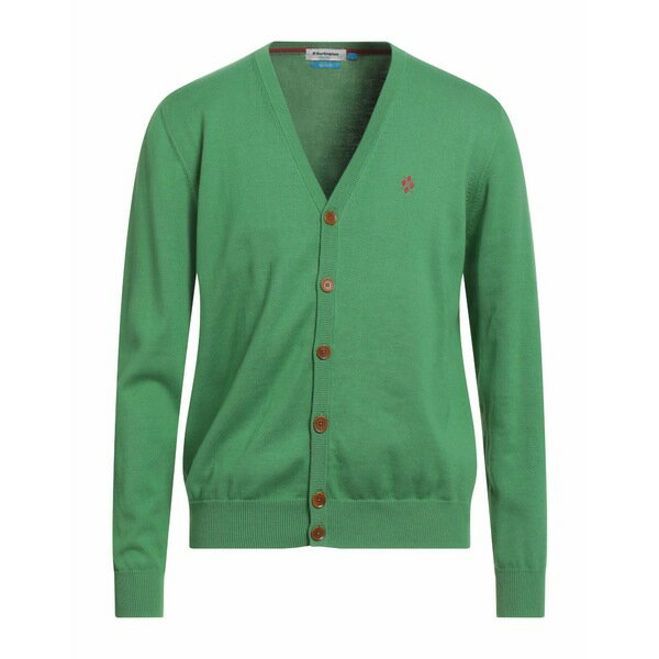 【送料無料】 バーリントン メンズ カーディガン アウター Cardigans Green
