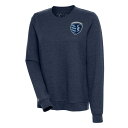 AeBOA fB[X p[J[EXEFbgVc AE^[ Sporting Kansas City Antigua Women's Logo Action Pullover Sweatshirt Heather Navy