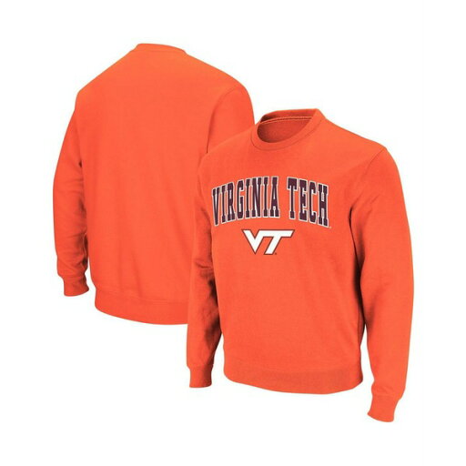 コロシアム メンズ パーカー・スウェットシャツ アウター Men's Virginia Tech Hokies Arch and Logo Crew Neck Sweatshirt Orange コロシアム メンズ パーカー・スウェットシャツ アウター Men's Virginia Tech Hokies Arch and Logo Crew Neck Sweatshirt Orange