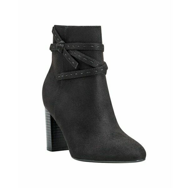 バンドリーノ レディース ブーツ シューズ Women's Ocorn Ankle Wrap Stacked Heel Dress Booties Black