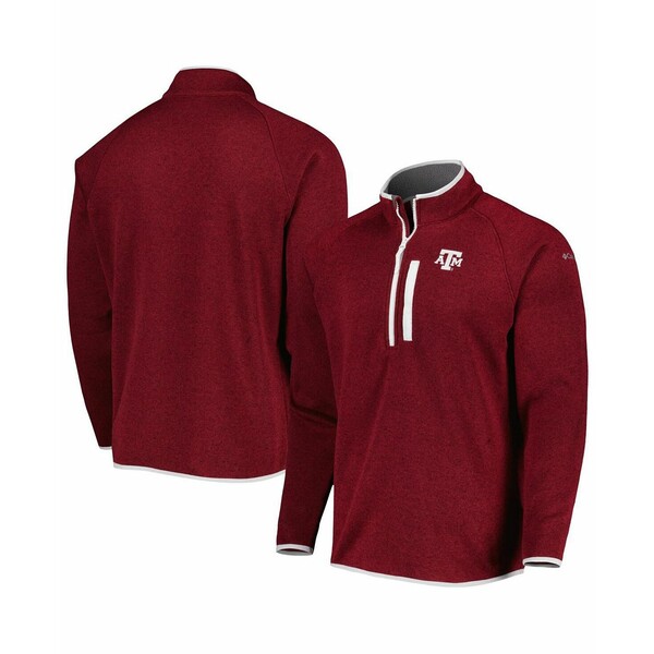 コロンビア メンズ ジャケット&ブルゾン アウター Men's Maroon Texas A&M Aggies Canyon Point Raglan Half-Zip Top Maroon
