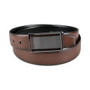 アルファニ メンズ ベルト アクセサリー Men's Reversible Cut-Out Plaque Belt, Created for Macy's Brown/Black