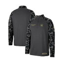 コロシアム メンズ パーカー・スウェットシャツ アウター Men's Charcoal South Carolina Gamecocks OHT Military-Inspired Appreciation Long Range Raglan Quarter-Zip Jacket Charcoal