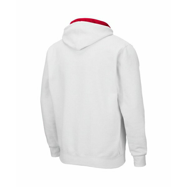 コロシアム メンズ パーカー・スウェットシャツ アウター Men's White Ohio State Buckeyes Arch and Logo 3.0 Full-Zip Hoodie White