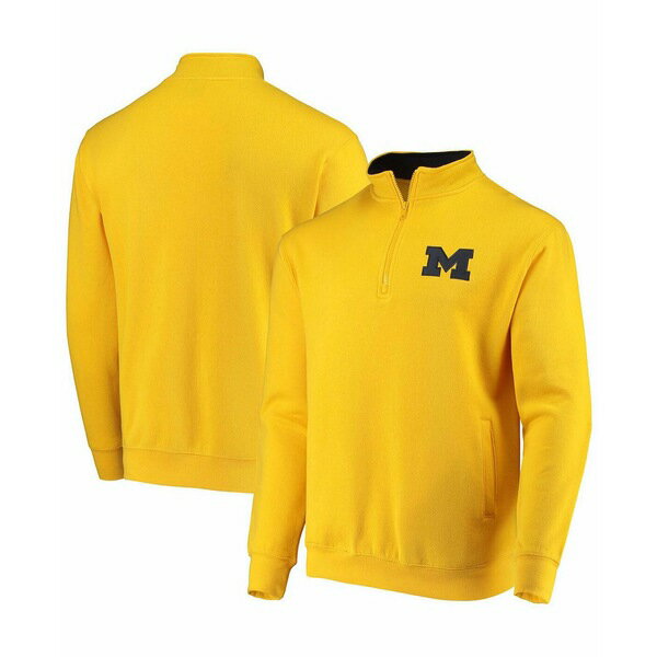 コロシアム メンズ ジャケット&ブルゾン アウター Men's Maize Michigan Wolverines Tortugas Logo Quarter-Zip Jacket Maize