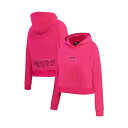 プロスタンダード レディース パーカー・スウェットシャツ アウター Women's Los Angeles Chargers Triple Pink Cropp...