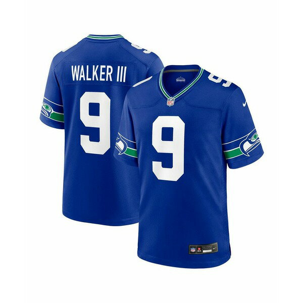 ʥ   ȥåץ Men's Kenneth Walker III Royal Seattle Seahawks Throw...