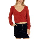 ハーレー レディース ニット&セーター アウター Juniors' Smooth Move Cropped Cardigan Chili
