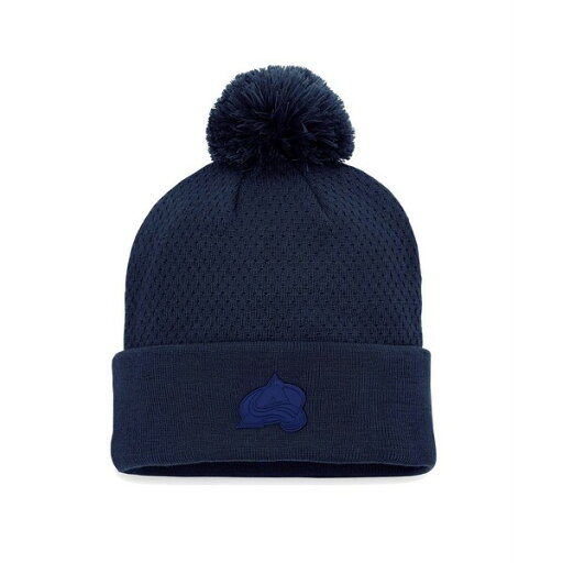 ファナティクス レディース 帽子 アクセサリー Women's Navy Colorado Avalanche Authentic Pro Road Cuffed Knit Hat with Pom Navy ファナティクス レディース 帽子 アクセサリー Women's Navy Colorado Avalanche Authentic Pro Road Cuffed Knit Hat with Pom Navy