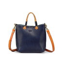 オールドトレンド レディース トートバッグ バッグ Women's Genuine Leather Outwest Mini Tote Bag Navy(4)