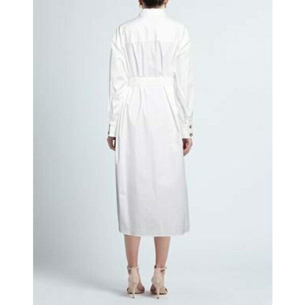 【送料無料】 マニュエル リッツ レディース ワンピース トップス Midi dresses White