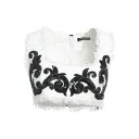 【送料無料】 バルマン レディース Tシャツ トップス Tops White
