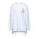 【送料無料】 モスキーノ レディース パーカー・スウェットシャツ アウター Sweatshirts White