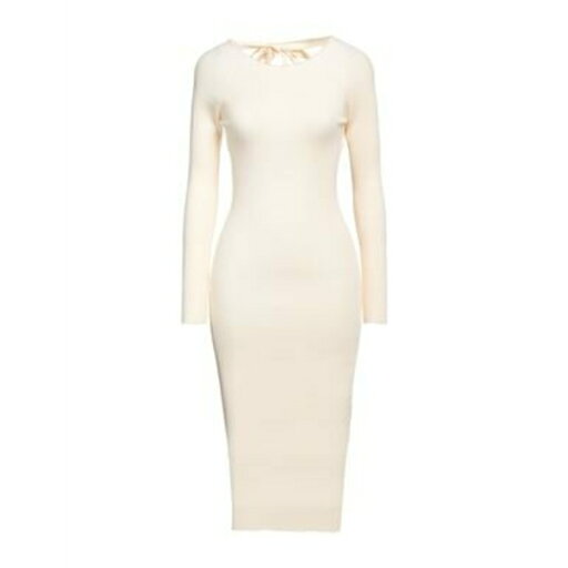 【送料無料】 エリザベスフランキ レディース ワンピース トップス Midi dresses Beige 【送料無料】 エリザベスフランキ レディース ワンピース トップス Midi dresses Beige