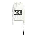 【送料無料】 リックオウエンス レディース パーカー・スウェットシャツ アウター Sweatshirts White