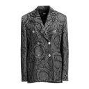 【送料無料】 ヴェルサーチ レディース ジャケット&ブルゾン アウター Blazers Black