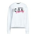 【送料無料】 ディースクエアード レディース パーカー・スウェットシャツ アウター Sweatshirts White