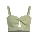 【送料無料】 ジジル レディース Tシャツ トップス Tops Green(4)