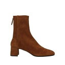 【送料無料】 アクアズーラ レディース ブーツ シューズ Ankle boots Brown