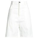 【送料無料】 アミ アレクサンドル マテュッシ レディース デニムパンツ ボトムス Denim shorts White