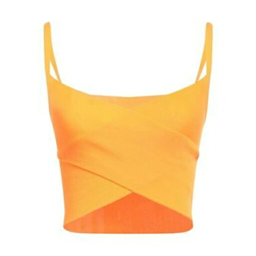【送料無料】 エムエスジイエム レディース Tシャツ トップス Tops Orange 【送料無料】 エムエスジイエム レディース Tシャツ トップス Tops Orange