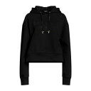【送料無料】 バルマン レディース パーカー・スウェットシャツ アウター Sweatshirts Black