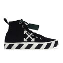 OFF-WHITE オフホワイト メンズ スニーカー 【OFF-WHITE Vulc Mid Canvas Black White】 サイズ US_7(25.0...
