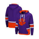 コロシアム メンズ パーカー・スウェットシャツ アウター Men's Clemson Tigers Lace Up 3.0 Pullover Hoodie Pu...
