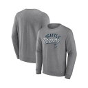 ファナティクス メンズ パーカー・スウェットシャツ アウター Men's Heather Gray Seattle Mariners Simplicity Pu...