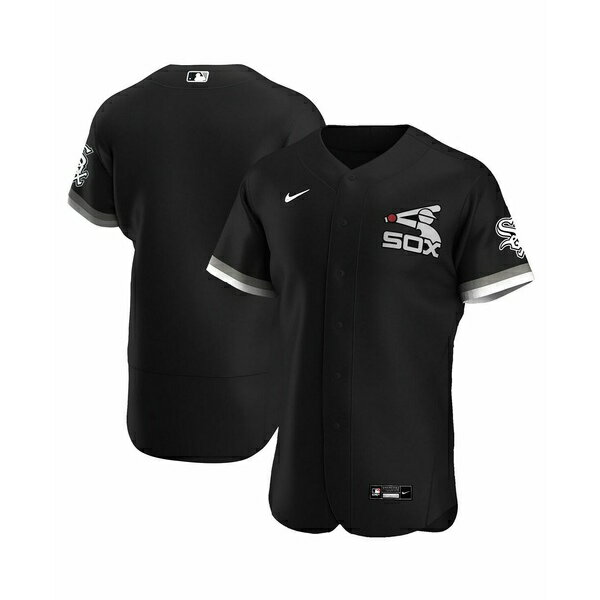 ナイキ メンズ シャツ トップス Men's Black Chicago White Sox Alternate Authentic Team Jersey Black