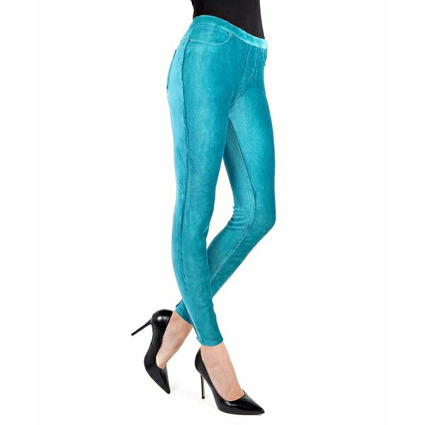 メモイ レディース カジュアルパンツ ボトムス Women's Thin Ribbed Stretch Corduroy Leggings Ocean Dept