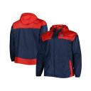 コロンビア メンズ ジャケット&ブルゾン アウター Men's Navy Boston Red Sox Flash Forward Challenger Big and Tall Omni-Shade Full-Zip Windbreaker Navy