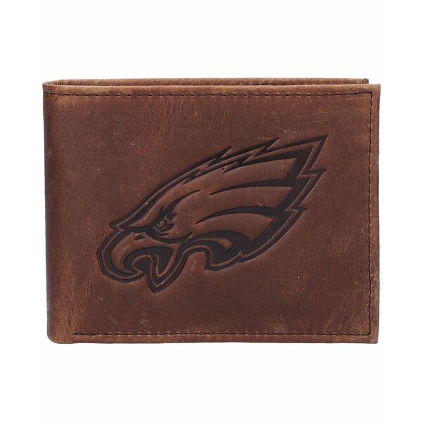 楽天astyエバーグローンエンタープライズ メンズ 財布 アクセサリー Men's Brown Philadelphia Eagles Bifold Leather Wallet Brown