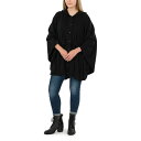 パトリシアナシュ レディース ニット&セーター アウター Women's Hooded Cape with Buttons Black