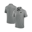 ファナティクス メンズ シャツ トップス Men's Grey Carolina Panthers Front Office Tech Polo Shirt Grey