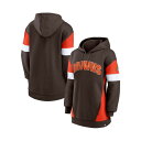 ファナティクス レディース パーカー・スウェットシャツ アウター Women's Brown, Orange Cleveland Browns Lock It ...