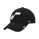 47ブランド レディース 帽子 アクセサリー Women's Black Utah Jazz Miata Clean Up Adjustable Hat Black(4)