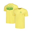 トップ・オブ・ザ・ワールド レディース Tシャツ トップス Men's and Women's Yellow Distressed John Deere Cla...