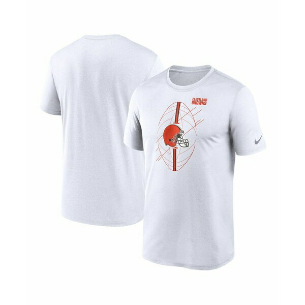 ナイキ メンズ シャツ トップス Men's White Cleveland Browns Legend Icon Performance T-shirt White