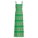 ジョハンナ・オーティズ レディース ワンピース トップス Riberena Embroidered Maxi Dress tropic green ecru pink