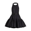 サーチンアンドバビ レディース ワンピース トップス Trina Faille Halter Minidress black