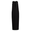 ブランドン・マクスウェル レディース ワンピース トップス Kim Keyhole Wool-Blend Maxi Dress black