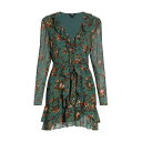 ペイジ レディース ワンピース トップス Tamera Ruffled Floral Silk Dress fog blue multi