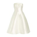 アムサール レディース ワンピース トップス Mikado Strapless A-Line Dress ivory