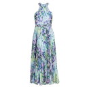 MLモニックルイラー レディース ワンピース トップス Printed Chiffon Halterneck Midi-Dress painted bouquet