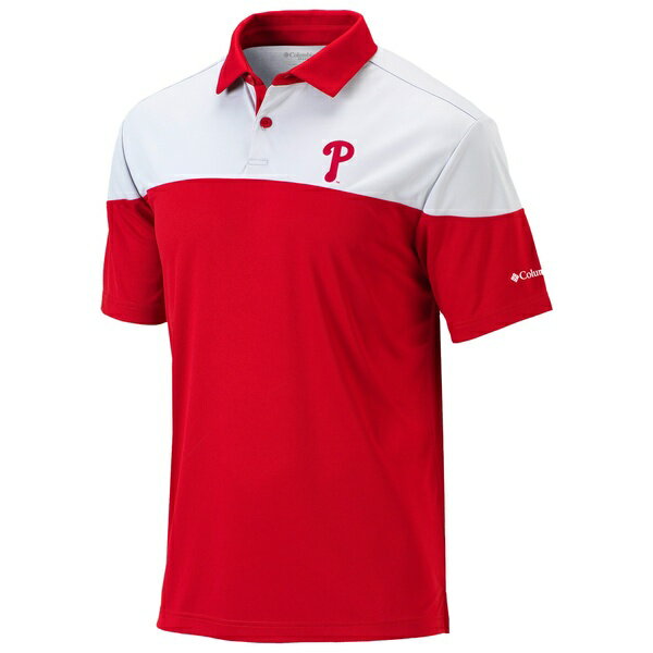 コロンビア ポロシャツ メンズ コロンビア メンズ ポロシャツ トップス Philadelphia Phillies Columbia OmniWick Best Ball Polo Red