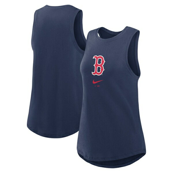 iCL fB[X TVc gbvX Boston Red Sox Nike Women's Legacy Icon High Neck Fashion Tank Top Navy